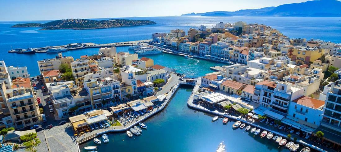 Stunning Seaview Town Apartment Ágios Nikólaos Eksteriør bilde